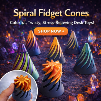 Spiral cone fidget toy customised